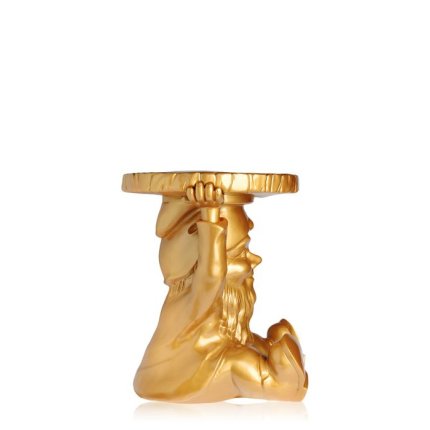 Masuta Kartell Attila design Philippe Starck, 40cm, h 44cm, auriu