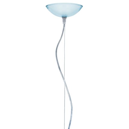 Suspensie Kartell FL/Y design Ferruccio Laviani, E27 max 15W LED, h33cm, bleu transparent