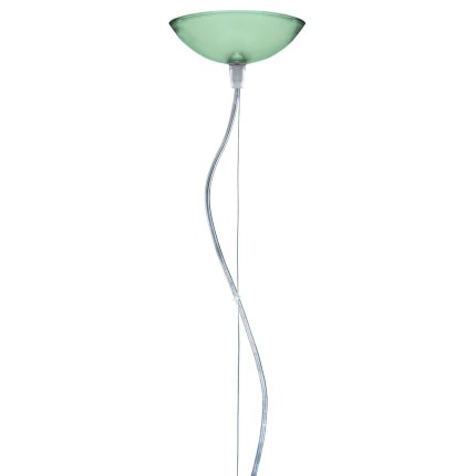 Suspensie Kartell FL/Y design Ferruccio Laviani, E27 max 15W LED, h33cm, verde salvie transparent