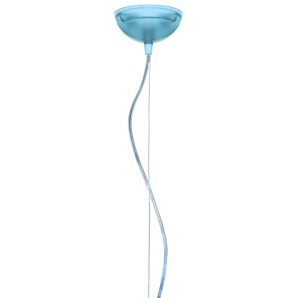 Suspensie Kartell FL/Y design Ferruccio Laviani, E27 max 15W LED, h28cm, bleu transparent