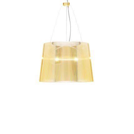 Suspensie Kartell Ge' design Ferruccio Laviani, E27 max 70W, h37cm, galben transparent