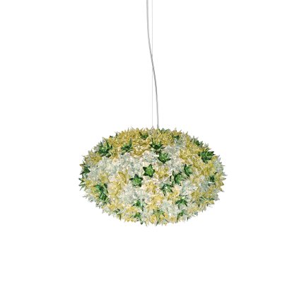 Suspensie Kartell Bloom design Ferruccio Laviani, G9 max 6x33W, d53cm, menta