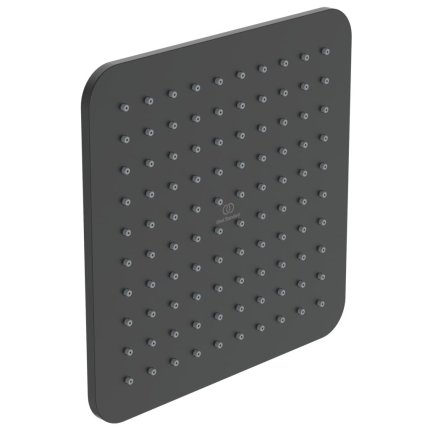 Palarie de dus Ideal Standard IdealRain Square 200mm metalica, negru mat