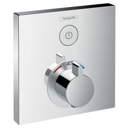 Baterie dus termostatata Hansgrohe ShowerSelect cu 1 functie, montaj incastrat, necesita corp ingropat