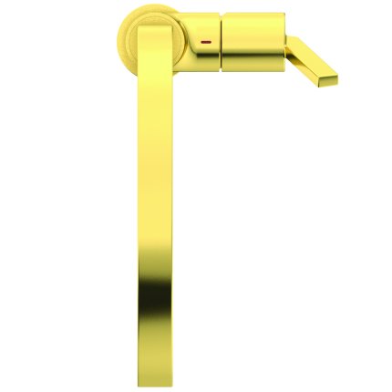 Baterie bucatarie Ideal Standard Gusto Square, 306mm, pipa tubulara R rotativa, brushed gold