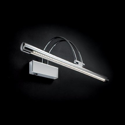 Aplica perete Ideal Lux Bow AP D76 LED 8W, 76x18cm, IP20,crom