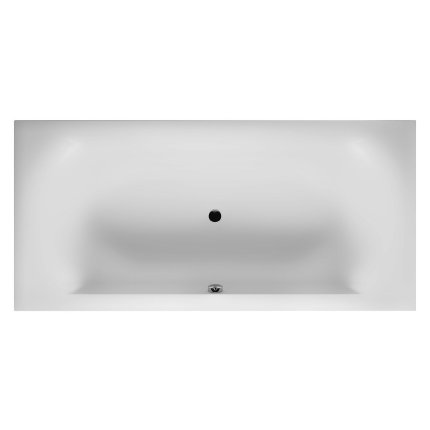 Cada baie rectangulara incastrabila Riho Linares Velvet 180x80cm, acril, finisaj alb mat