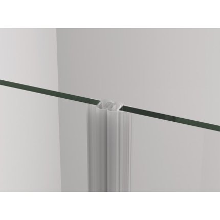 Perete lateral fix Sanswiss Cadura CAST 80cm, sticla securizata transparenta, profil slefuit lucios