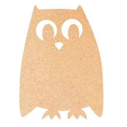 Panou pluta Securit Silhouette Owl 40,7x30x0,5cm