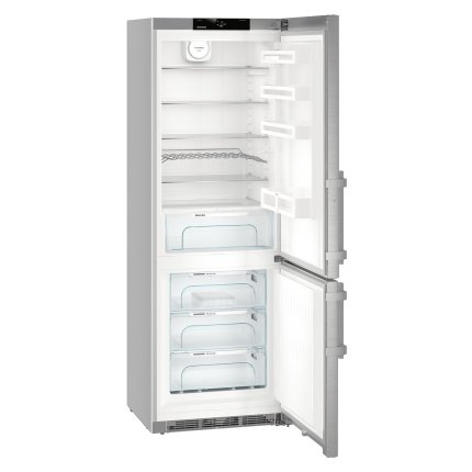Combina frigorifica Liebherr Comfort CNef 5735 NoFrost, 410 litri, clasa D, Silver