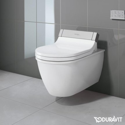 Vas WC suspendat Duravit Darling New WonderGliss, pentru capac cu functie de bideu SensoWash