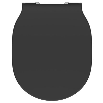 Capac WC Ideal Standard Thin slim cu inchidere lenta pentru Connect Air, negru mat