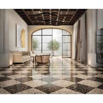 Gresie portelanata rectificata FMG Venice Villa 60x60cm, 10mm, Earth Strutturato
