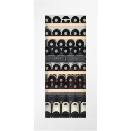 Vitrina de vinuri incorporabila Liebherr Vinidor EWTgw 2383, 51 sticle, Super Silent, usa sticla, clasa G, alb