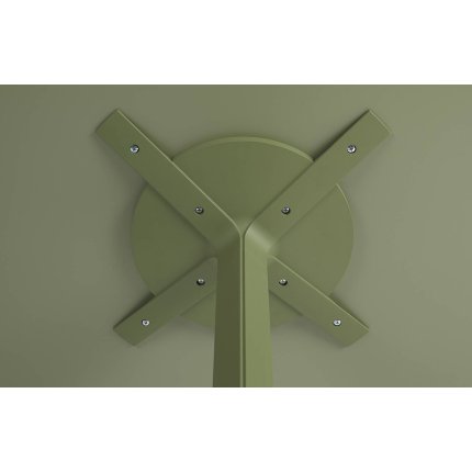 Baza aluminiu pentru masa exterior Nardi Frasca Maxi Fix h 72cm, HPL, verde agave