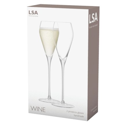 Set 2 pahare prosecco LSA International Wine 250ml