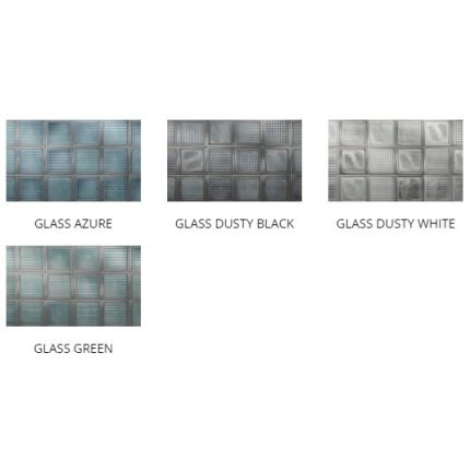 Faianta Diesel living Glass Blocks 20x20cm, 6.5mm, Green