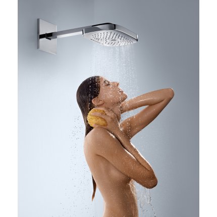 Showerpipe Hansgrohe Raindance Select E 300 cu 3 jeturi si butoane tip Touch