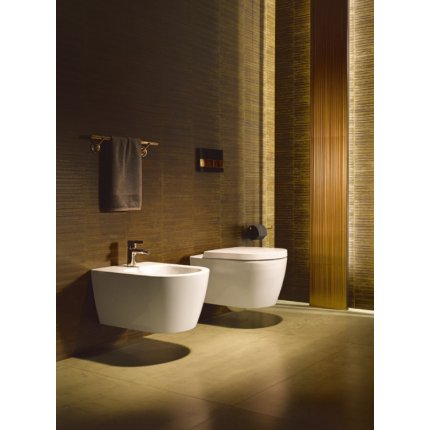 Vas WC suspendat Duravit Me by Starck Rimless Compact, 48x37cm, HygieneGlaze, alb alpin