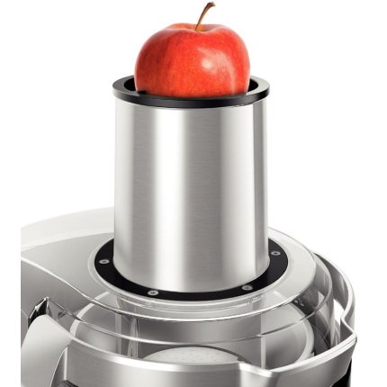 Storcator de fructe si legume Bosch MES4010 1200W, tub alimentare XXL, cutit ceramic, negru-silver