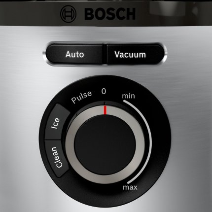 Blender vacuum Bosch VitaMaxx MMBV625M 1000W, cana Tritan 1.5 litri, functie auto, 6 lame otel, Sticla ToGo 0,5l, doua vase 1,5l si 0,75l , argintiu