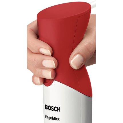 Mixer vertical Bosch MSM64110 450W, vas de mixare, alb-rosu