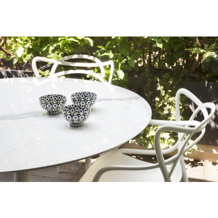 Set 2 scaune Kartell Masters design Philippe Starck & Eugeni Quitllet, alb