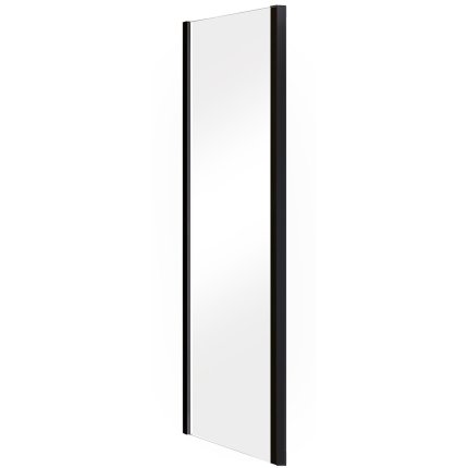 Panou lateral Besco Duo Slide 80cm, sticla transparenta securizata 6 mm, profil negru