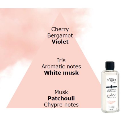 Difuzor ultrasonic parfum Berger Starck Rose cu parfum Peau de Soie