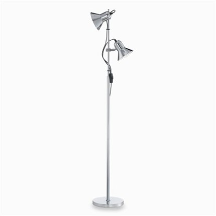 Lampadar Ideal Lux Polly PT2, 2x60W, 22x154cm, crom