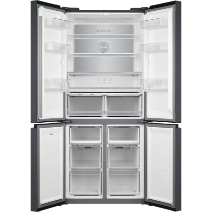 Combina frigorifica Teka RMF 77810 GBK cu 4 usi, 511 litri, No Frost, IonClean, clasa E, Cristal Black