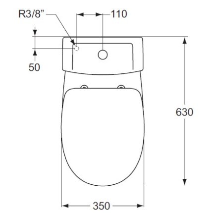 Set complet vas WC Ideal Standard Eurovit Plus cu rezervor si capac