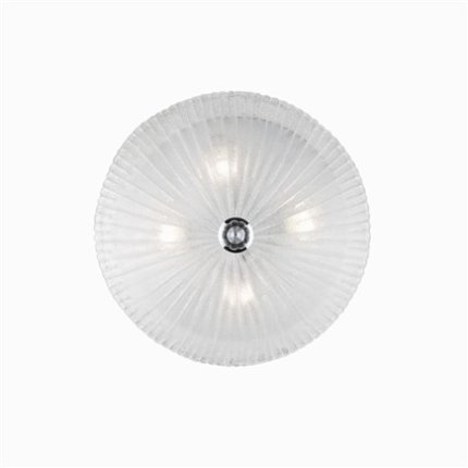 Plafoniera Ideal Lux Shell PL4, 4x60W, 50x13cm, transparent