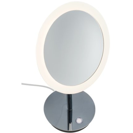 Oglinda cosmetica SLV Maganda TL, iluminare LED 4.8W, d21.6cm, IP44, crom