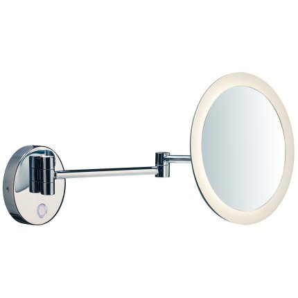 Oglinda cosmetica de perete SLV Maganda WL, iluminare LED 4.8W, d21.6cm, IP44, crom