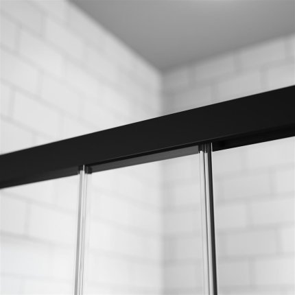 Perete lateral Radaway Idea Black S1 90 L stanga, 90cm, profil negru