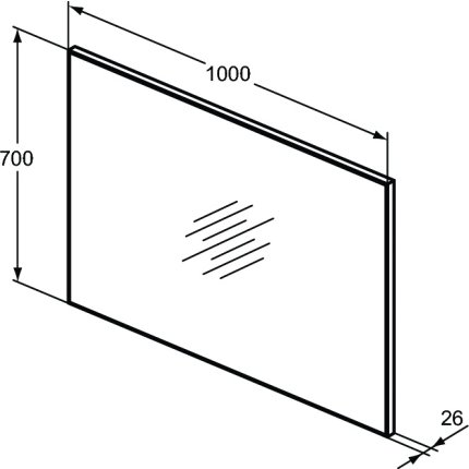Oglinda Ideal Standard 100x70x2.6cm