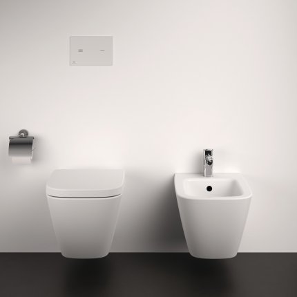 Vas WC suspendat Ideal Standard I.life B Rimless+, glazura HY Smartguard, alb