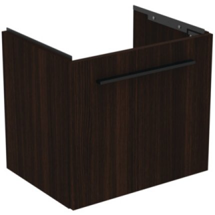 Dulap baza suspendat Ideal Standard i.life S cu un sertar, 50cm, stejar cafeniu