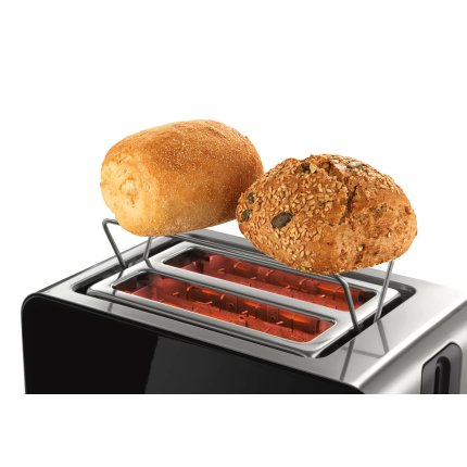 Prajitor de paine Bosch TAT7203, 2 felii, negru-inox