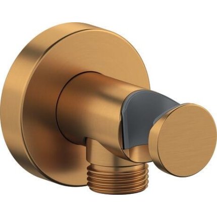Sistem de dus incastrat termostatat Duravit Thermo Shower cu 2 consumatori, bronz periat
