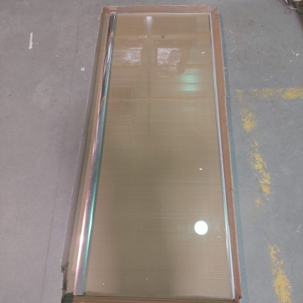 Cabina de dus patrata Besco Viva, 80x80x195 cm, profil crom, sticla transparenta securizata de 8 mm, orientare stanga EXPUS
