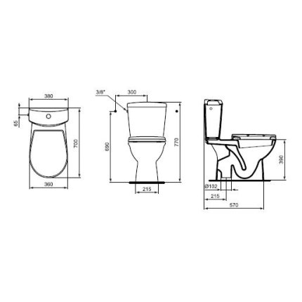 Capac WC Ideal Standard Ecco