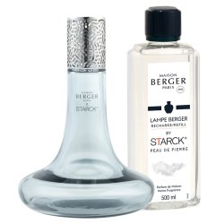 Default Category SensoDays Set lampa catalitica Berger Starck Grise cu parfum Peau de Pierre