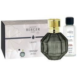 Cadouri pentru Nunta Set Berger lampa catalitica Berger Facette Noire cu parfum Caresse de Coton