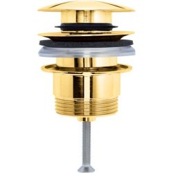 Sisteme montaj Ventil push-open Duravit pentru lavoare cu preaplin, auriu lucios