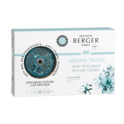 Cadouri Ocazii Speciale Set odorizant masina Berger Summer Teal Blue + rezerva ceramica Aroma Travel