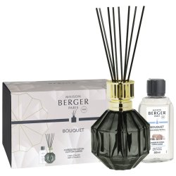 Difuzor parfum camera Berger Bouquet Facette Noir cu parfum Caresse de Coton 200ml