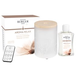 Cadouri pentru cei dragi Difuzor ultrasonic parfum Berger Aroma Relax + parfum Douceur Orientale  475ml