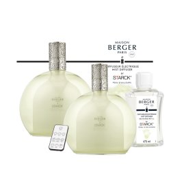 Cadouri pentru casa Difuzor ultrasonic parfum Berger Starck Verte cu parfum Peau d'Ailleurs